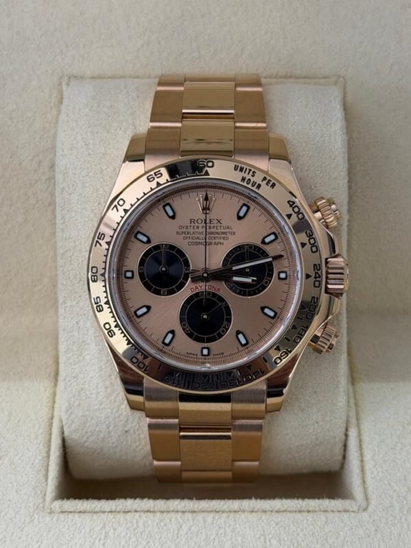Rolex Daytona oro rosa del 2014 quadrante pink full set con documenti e scatola Rolex