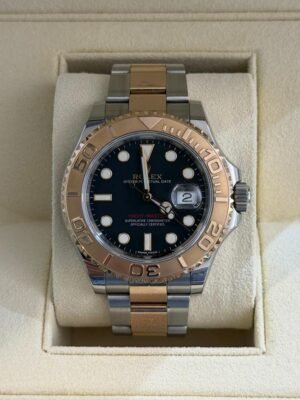 Rolex Yacht-Master oro rosa del 2019 quadrante dark full set top condition con documenti scatola