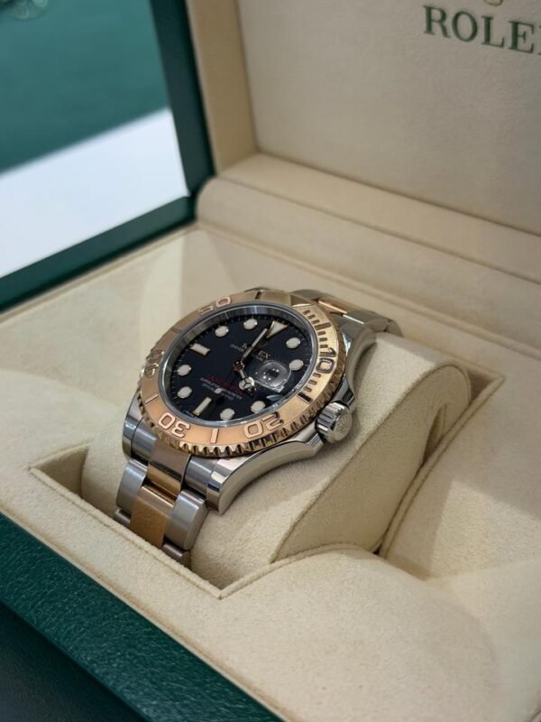 IMG_0082 Rolex Yacht-Master oro rosa del 2019 quadrante dark full set top condition con documenti scatola
