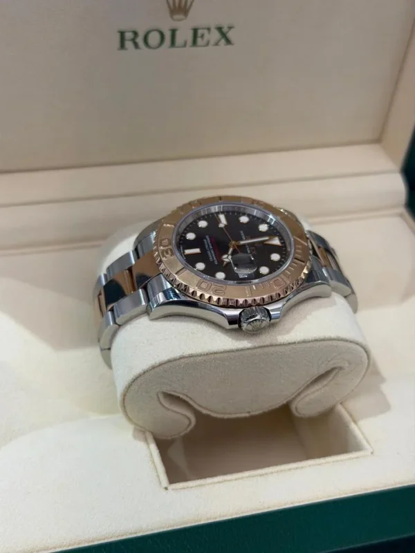 IMG_0083 Rolex Yacht-Master oro rosa del 2019 quadrante dark full set top condition con documenti scatola