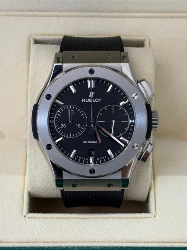 IMG_0088 Hublot Classic Fusion 45mm Chrono titanium del 2020 full set top condition con documenti