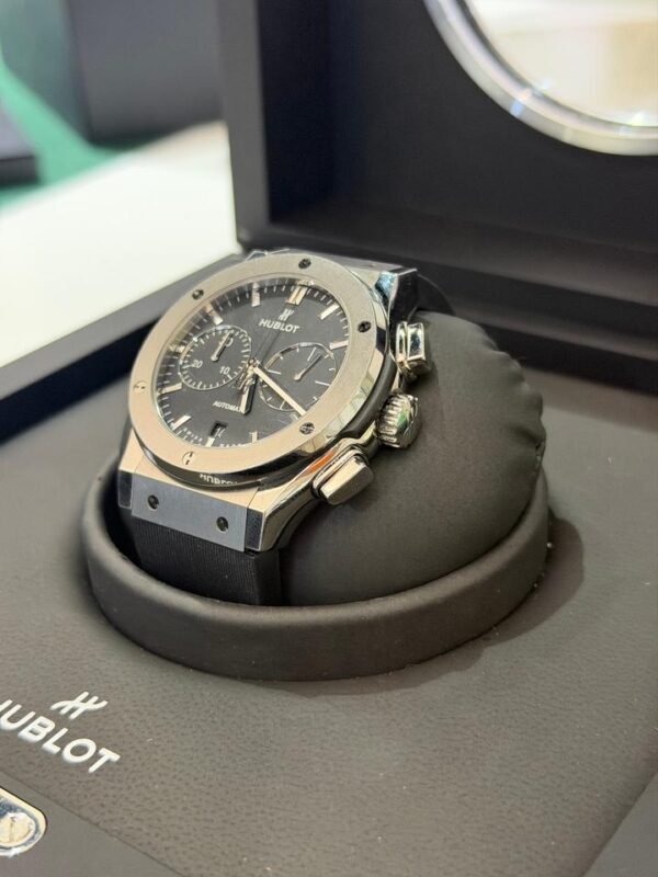 IMG_0091 Hublot Classic Fusion 45mm Chrono titanium del 2020 full set top condition con documenti