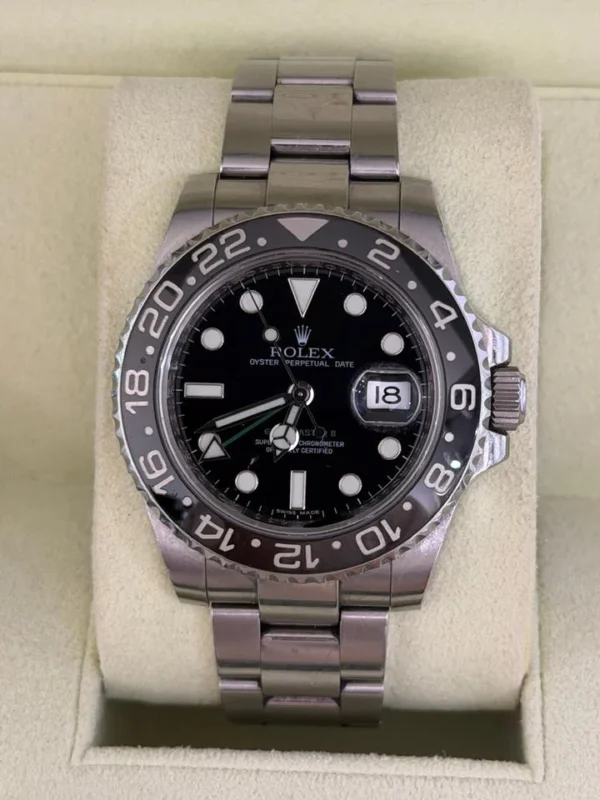 IMG_0757 Rolex GMT-Master II ceramica nero del 2009 Italia top condition full set con documenti e scatola