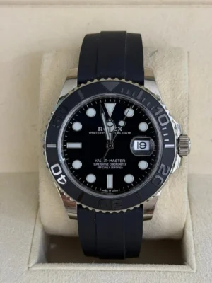 IMG_0762 Rolex Yacht-Master 42mm Oysterflex del 2020 Italia oro bianco full set excellent condition