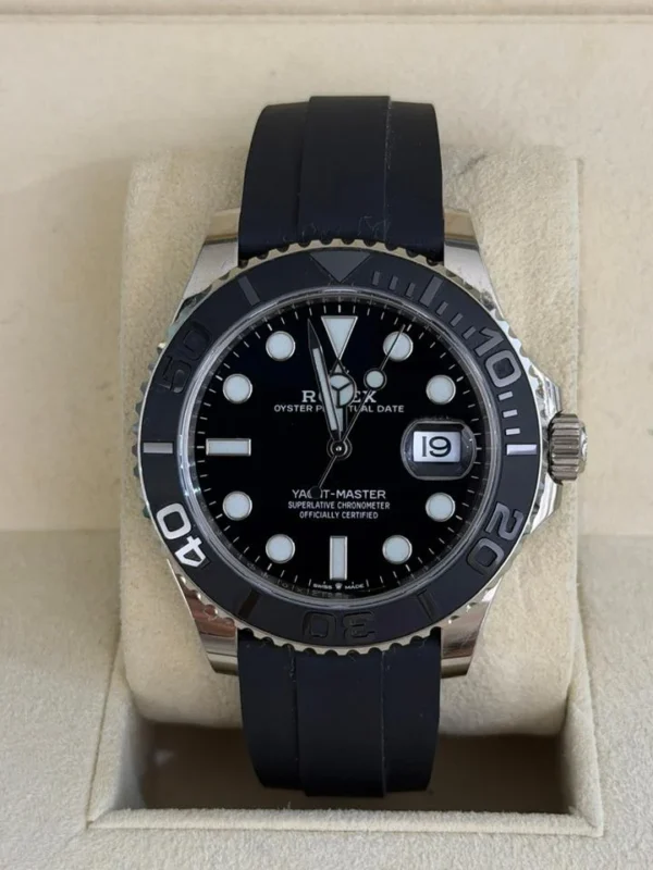 IMG_0762 Rolex Yacht-Master 42mm Oysterflex del 2020 Italia oro bianco full set excellent condition