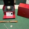 Cartier Santos 39,8 large acciaio oro del 2022 doppio cinturino full set con documenti e scatola