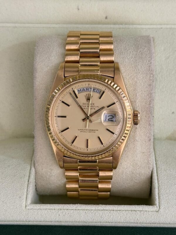 Rolex Day-Date Champagne bracciale president del 1997 italiano top condition vintage con scatola