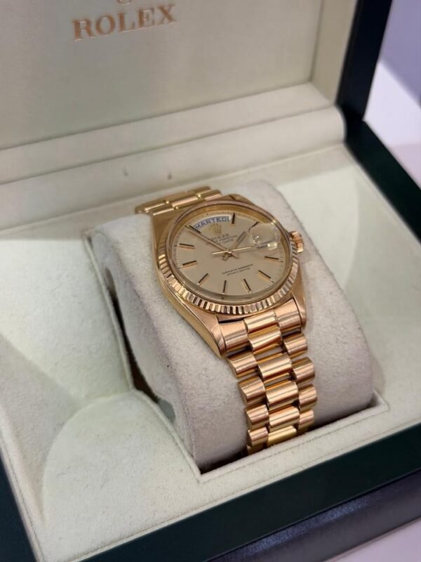 Rolex Day-Date Champagne bracciale president del 1997 italiano top condition vintage con scatola