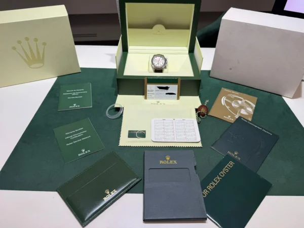 Rolex Daytona gold Crystal with diamonds del 2009 in oro bianco full set excellent condition