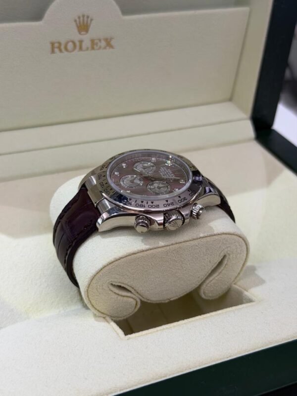 Rolex Daytona gold Crystal with diamonds del 2009 in oro bianco full set excellent condition