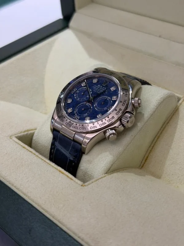 IMG_1465 Rolex Daytona oro bianco quadrante sodalite in diamanti full set top condition del 2003 Italia