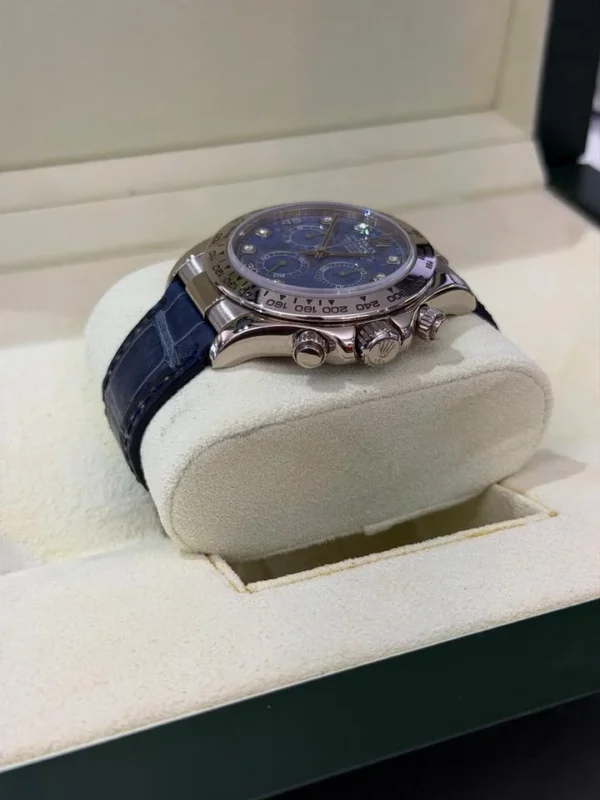IMG_1466 Rolex Daytona oro bianco quadrante sodalite in diamanti full set top condition del 2003 Italia