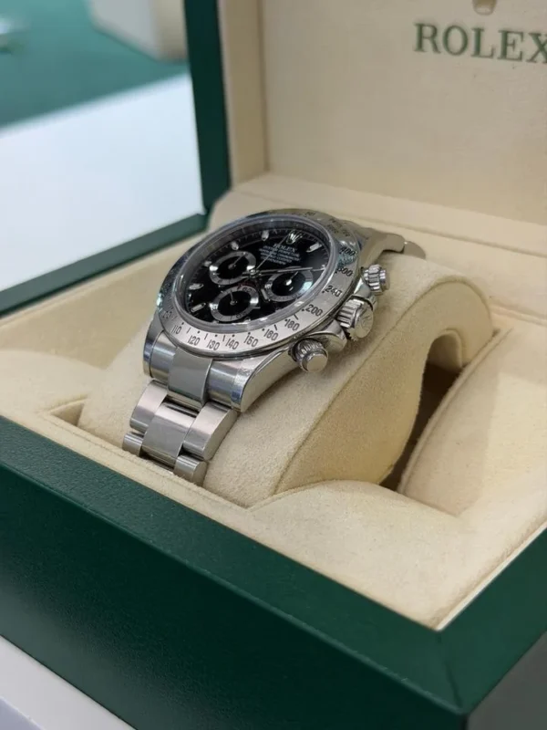 Rolex Daytona Chromalight nero del 2015 card bicolore verde bianca full set top condition
