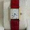 IMG_5851 Cartier Tank Vermeil 23 x 30mm quartz acciaio top condition