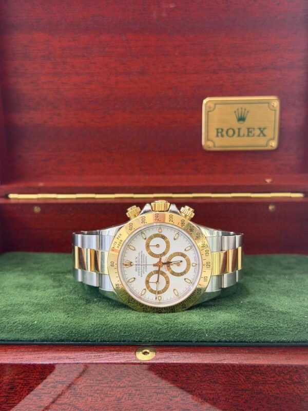 Rolex Daytona Cosmograph acciaio oro del 2002 bianco white full set con revisione 2026