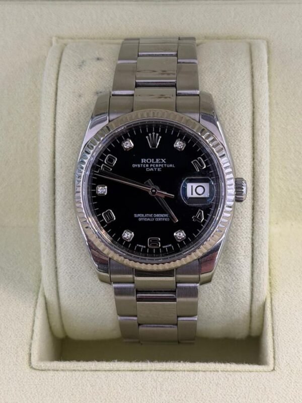 IMG_5867 Rolex Oyster Perpetual date 34mm quadrante in diamanti del 2014 full set top condition