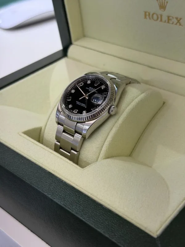 IMG_5869 Rolex Oyster Perpetual date 34mm quadrante in diamanti del 2014 full set top condition