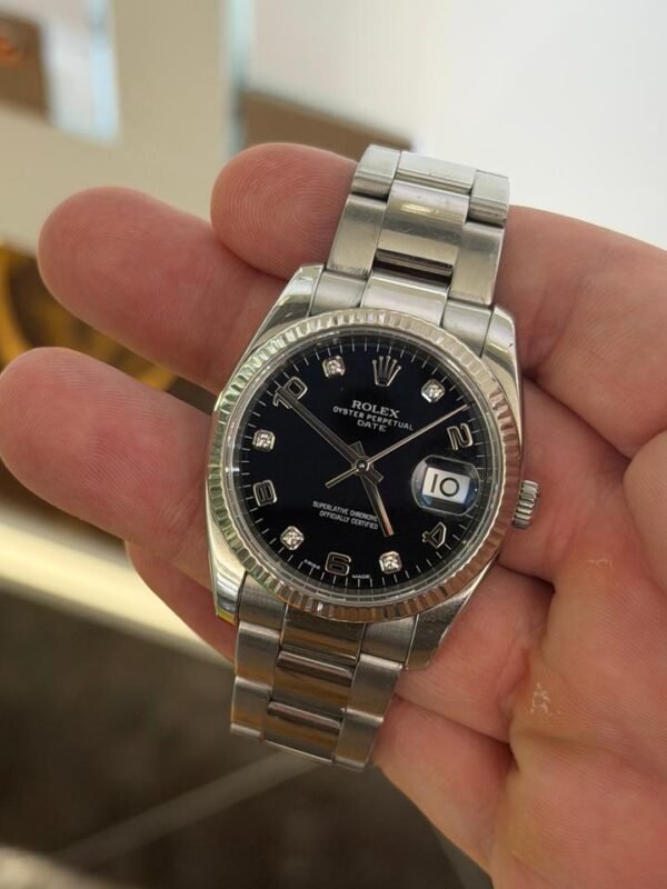 IMG_5870 Rolex Oyster Perpetual date 34mm quadrante in diamanti del 2014 full set top condition