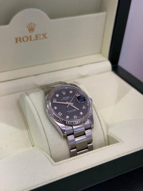 IMG_5871 Rolex Oyster Perpetual date 34mm quadrante in diamanti del 2014 full set top condition