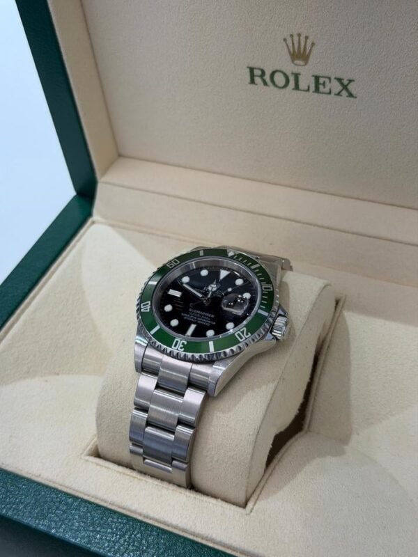 Rolex Submariner Date Kermit ghiera verde del 2005 top condition con scatola Rolex