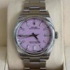 IMG_5877 Rolex Oyster Perpetual rosa pink 36mm del 2020 Italia card Verde full set excellent condition