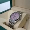 IMG_5879 Rolex Oyster Perpetual rosa pink 36mm del 2020 Italia card Verde full set excellent condition