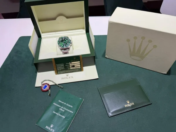 IMG_5894 Rolex Submariner Date Hulk quadrante verde del 2013 full set top condition con documenti scatola