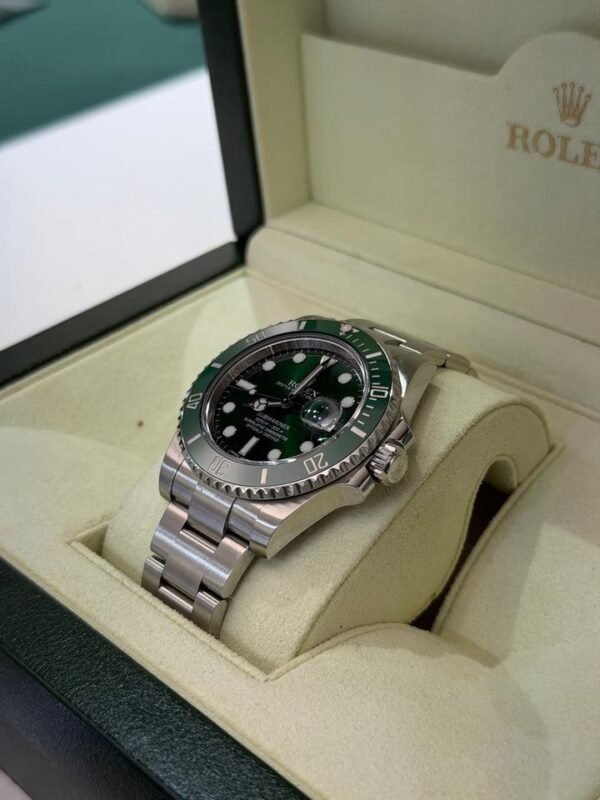 IMG_5895 Rolex Submariner Date Hulk quadrante verde del 2013 full set top condition con documenti scatola