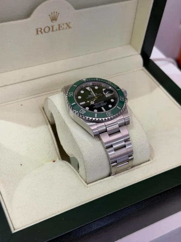 IMG_5896 Rolex Submariner Date Hulk quadrante verde del 2013 full set top condition con documenti scatola