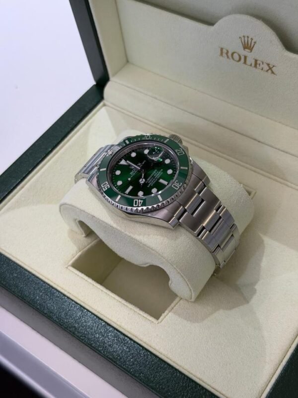 IMG_5897 Rolex Submariner Date Hulk quadrante verde del 2013 full set top condition con documenti scatola