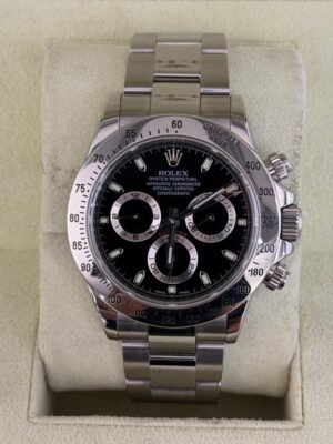 Rolex Daytona Cosmograph nero del 2010 claps lunga full set top condition con documenti scatola