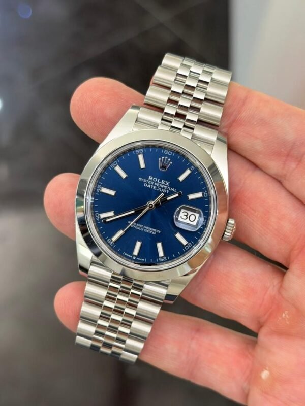 IMG_6803 Rolex Datejust 41mm Blu Jubilee NUOVO 2026 Italia full set con documenti e scatola Rolex