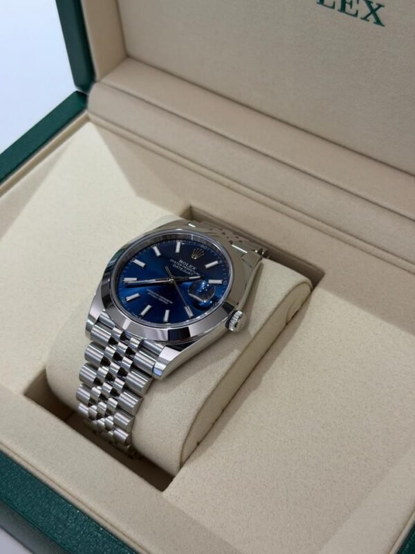 IMG_6805 Rolex Datejust 41mm Blu Jubilee NUOVO 2026 Italia full set con documenti e scatola Rolex