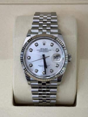 Rolex Datejust 36mm mop dial madreperla in diamanti NUOVO 2026 Jubilee full set con documenti