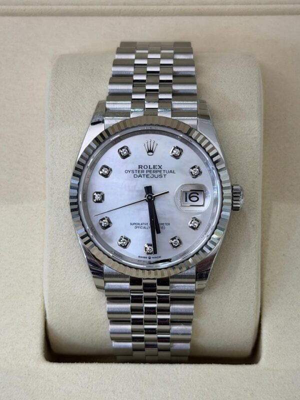 Rolex Datejust 36mm mop dial madreperla in diamanti NUOVO 2026 Jubilee full set con documenti