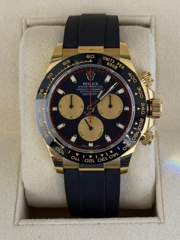 Rolex Daytona Paul Newman del 2021 Italia Oysterflex oro giallo full set excellent condition