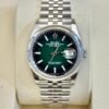 Rolex Datejust 36mm Ombre green dial NUOVO 2026 Jubilee Italia full set con documenti
