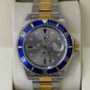 Rolex Submariner Date Sultan dial quadrante diamanti zaffiri blu del 1998 full set top condition