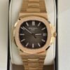 IMG_6956 Patek Philippe Nautilus NUOVO del 2017 quadrante chocolate brown dial oro rosa full set con documenti