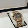 IMG_6958 Patek Philippe Nautilus NUOVO del 2017 quadrante chocolate brown dial oro rosa full set con documenti