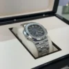 IMG_6964 Patek Philippe Nautilus Moonphase Blue 40mm del 2009 full set excellent condition con documenti scatola