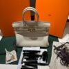 Hermès Birkin 30 retourne veau togo colore craie ( gesso ) stampa G NUOVA 2026 hardware dorato