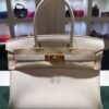 Hermès Birkin 30 retourne veau togo colore craie ( gesso ) stampa G NUOVA 2026 hardware dorato