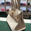Hermès Birkin 30 retourne veau togo colore craie ( gesso ) stampa G NUOVA 2026 hardware dorato