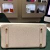 Hermès Birkin 30 retourne veau togo colore craie ( gesso ) stampa G NUOVA 2026 hardware dorato