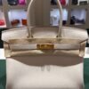 Hermès Birkin 30 retourne veau togo colore craie ( gesso ) stampa G NUOVA 2026 hardware dorato