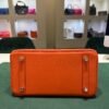 Hermès Birkin 25 veau swift color tangerine ( arancio )stampa G NUOVA Agosto 2026 hardware palladio