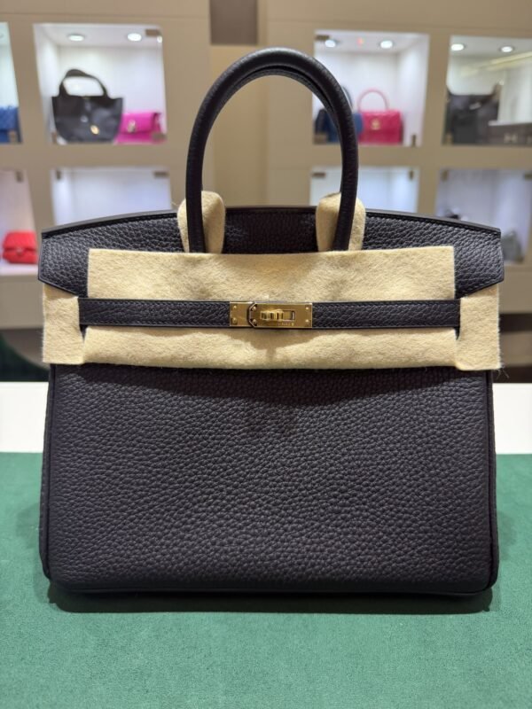 WhatsApp Image 2026-09-06 at 20.07.02 Hermès Birkin 25 retourne veau togo colore noir (nero ) stampa G NUOVA 2026 hardware dorato full set