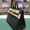 WhatsApp Image 2026-09-06 at 20.07.03 Hermès Birkin 25 retourne veau togo colore noir (nero ) stampa G NUOVA 2026 hardware dorato full set