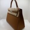 Hermès Kelly 28 sellier veau pellame epsom NUOVA 2026 seriale G color gold hardware palladium full set con scatola Dustbug e scontrini fiscali